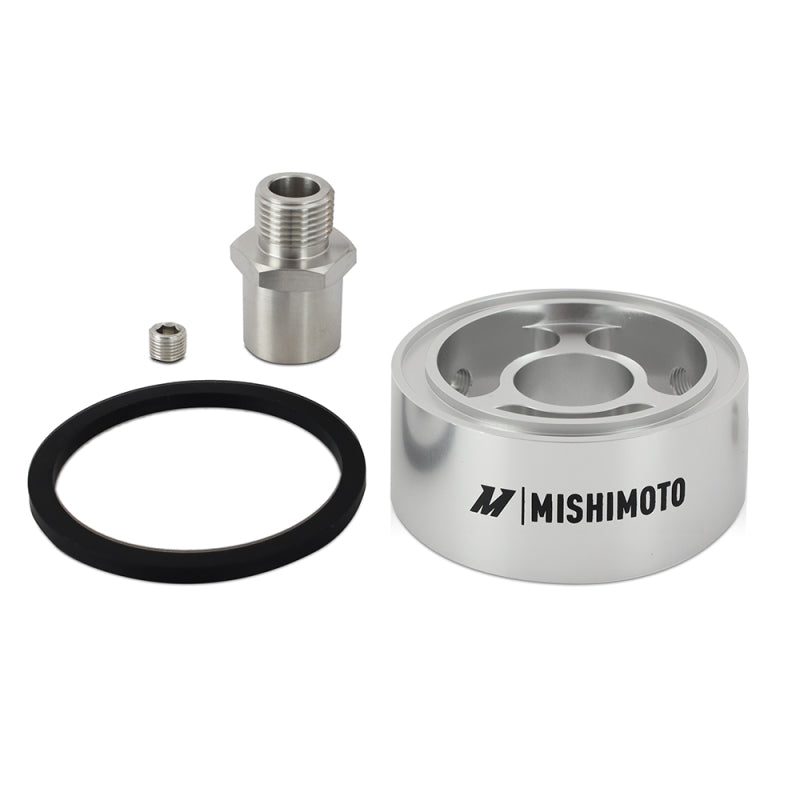 Load image into Gallery viewer, Mishimoto Oil Filter Spacer 32mm 3/4 - 16 Thread - Silver