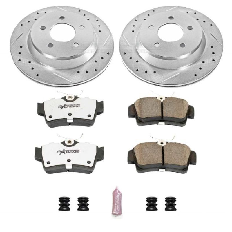 Load image into Gallery viewer, Power Stop 94-99 Ford Mustang Rear Z26 Street Warrior Brake Kit