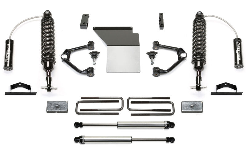 Load image into Gallery viewer, Fabtech 07-18 GM K1500 w/OE Forged UCA 3.5in UCA System w/DL 2.5 Resi Coilovers & Rear DL Shocks