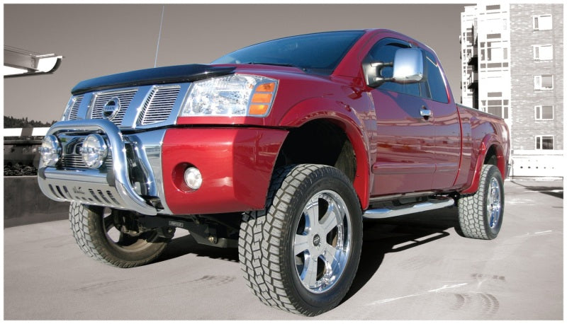 Load image into Gallery viewer, Bushwacker 04-15 Nissan Titan Extend-A-Fender Style Flares 4pc 67.1/78.9/84/96in - Black