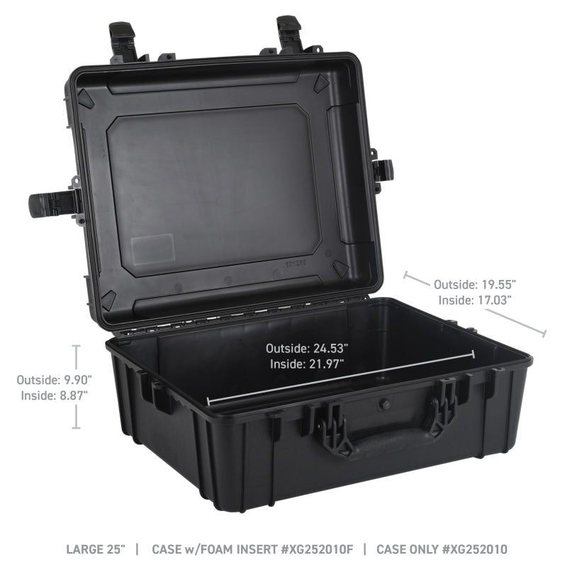 Load image into Gallery viewer, Go Rhino XVenture Gear Hard Case - Large 25in. / Lockable / IP67 / Automatic Air Valve - Tex. Black