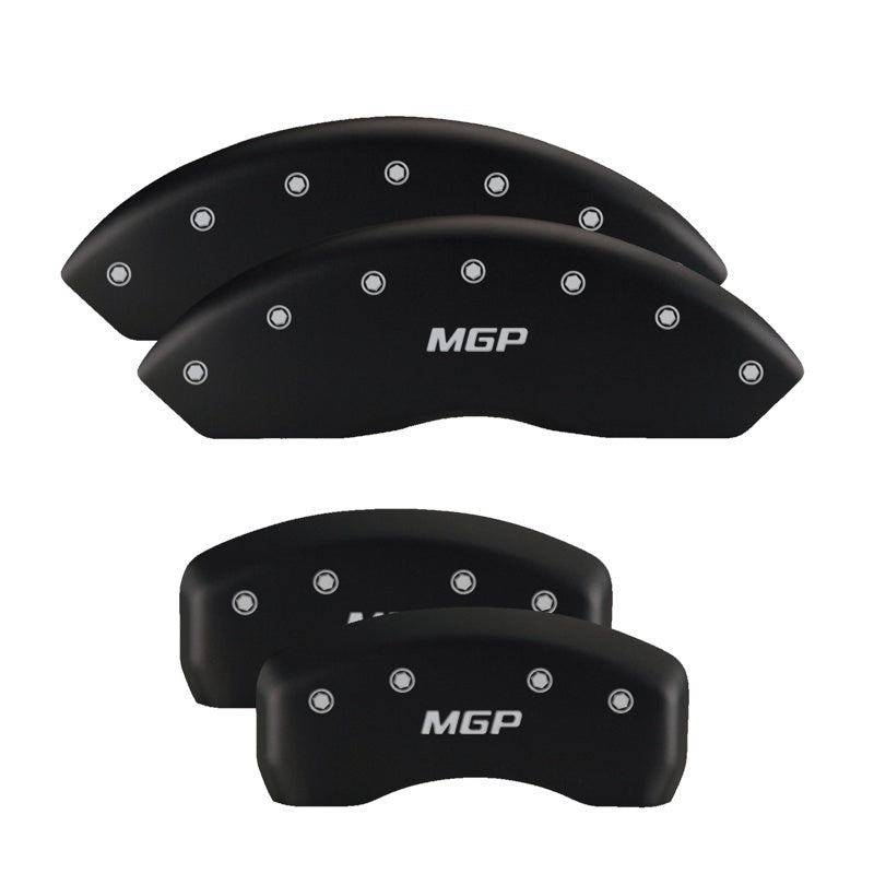 Load image into Gallery viewer, MGP 4 Caliper Covers Engraved Front & Rear Gen 5/Camaro Red finish silver ch