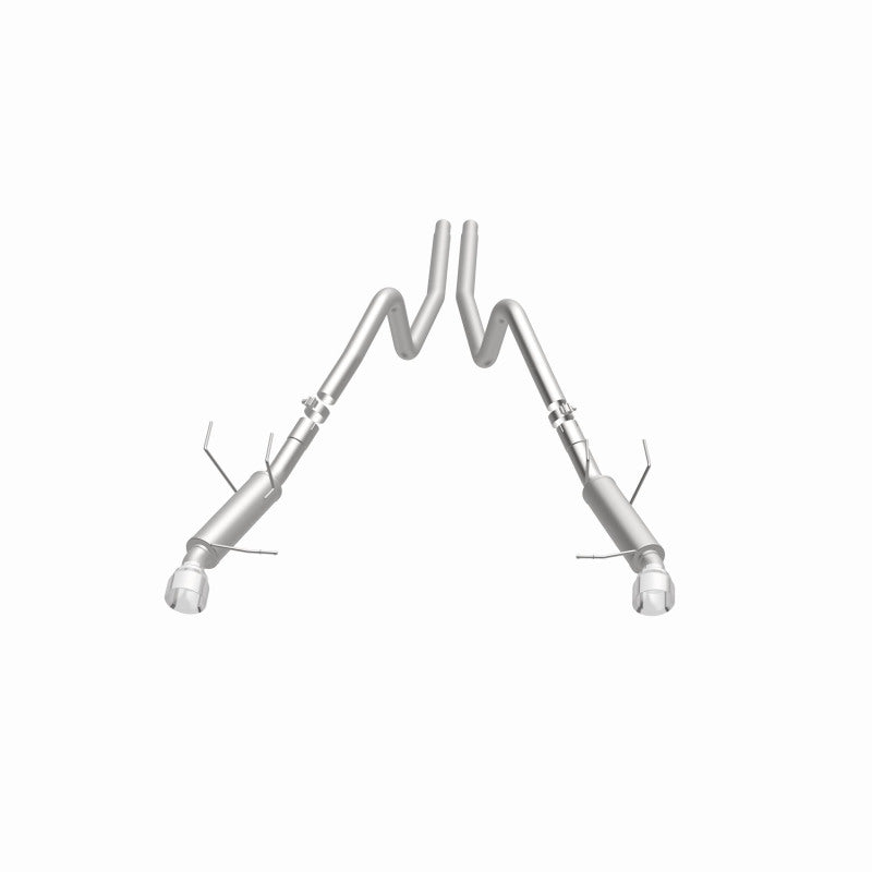 Load image into Gallery viewer, Magnaflow 2014 Ford Mustang V6 3.7L Comp Series Dual Split Rear Polished Stainless C/B Perf Exhaust