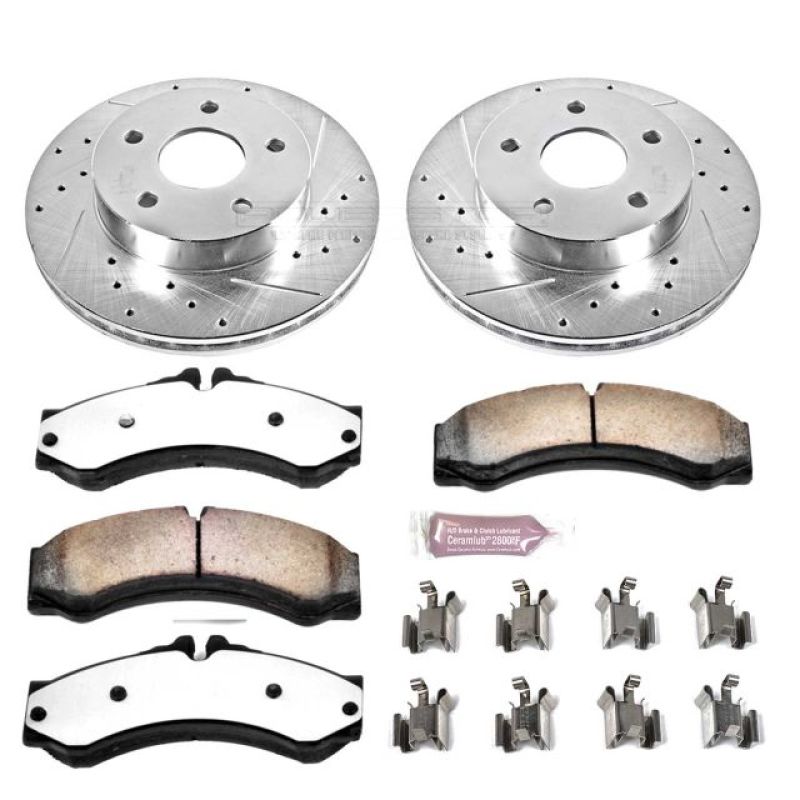 Load image into Gallery viewer, Power Stop 99-04 Jeep Grand Cherokee Front Z36 Truck & Tow Brake Kit