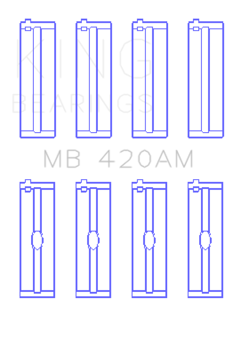 Load image into Gallery viewer, King Engine Bearings Ford Zephyr V6 (Size +0.10) Main Bearing Set