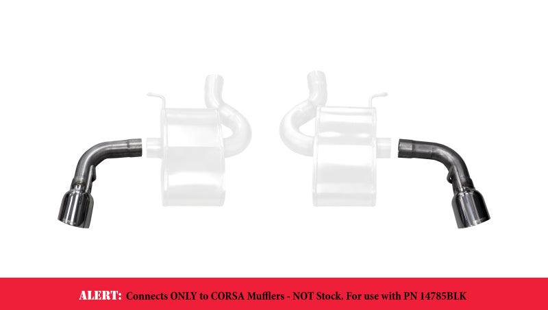 Load image into Gallery viewer, Corsa 2016-2024 Chevy Camaro SS 2.75in Inlet / 4.5in Outlet Polished Tip Kit (For Corsa ExhaustOnly)