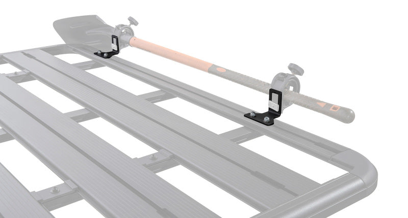 Load image into Gallery viewer, Rhino-Rack Multi-Purpose Shovel & Conduit Holder Bracket for 5 Series Pioneer Racks