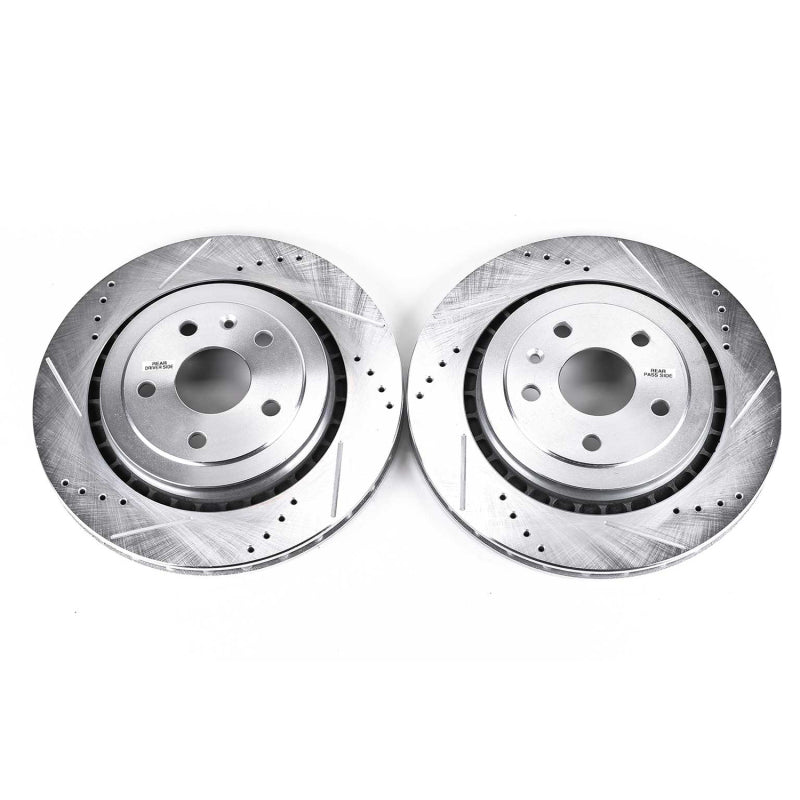 Load image into Gallery viewer, Power Stop 16-18 Cadillac ATS Rear Evolution Drilled & Slotted Rotors - Pair