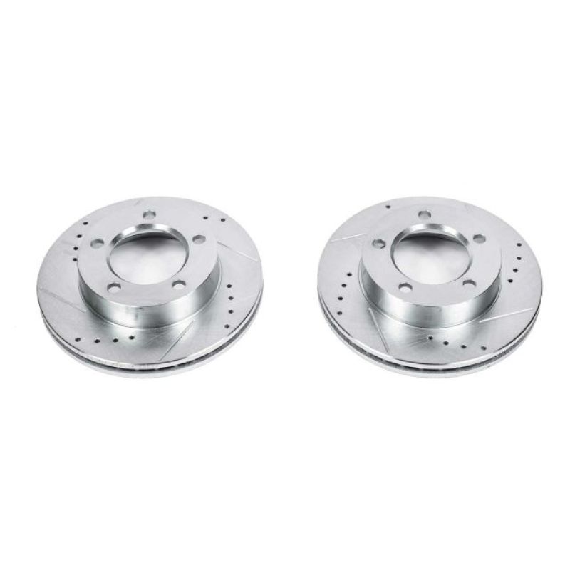Load image into Gallery viewer, Power Stop 94-96 Ford Bronco Front Evolution Drilled & Slotted Rotors - Pair