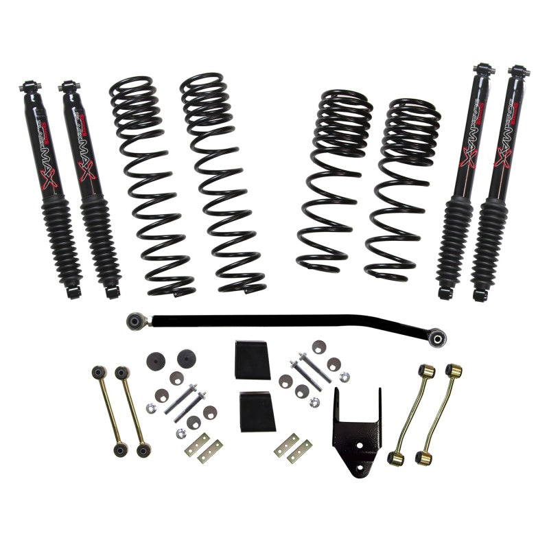 Load image into Gallery viewer, Skyjacker 2020 Jeep JL 4WD Rub Diesel 3.5-4in Dual Rate Long Travel Sus Lift Kit w/Blk Max Shocks