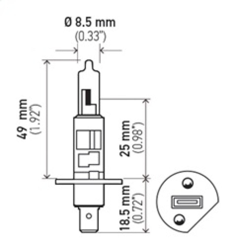 Load image into Gallery viewer, Hella Bulb H1 12V 55W P14.5s T2.5