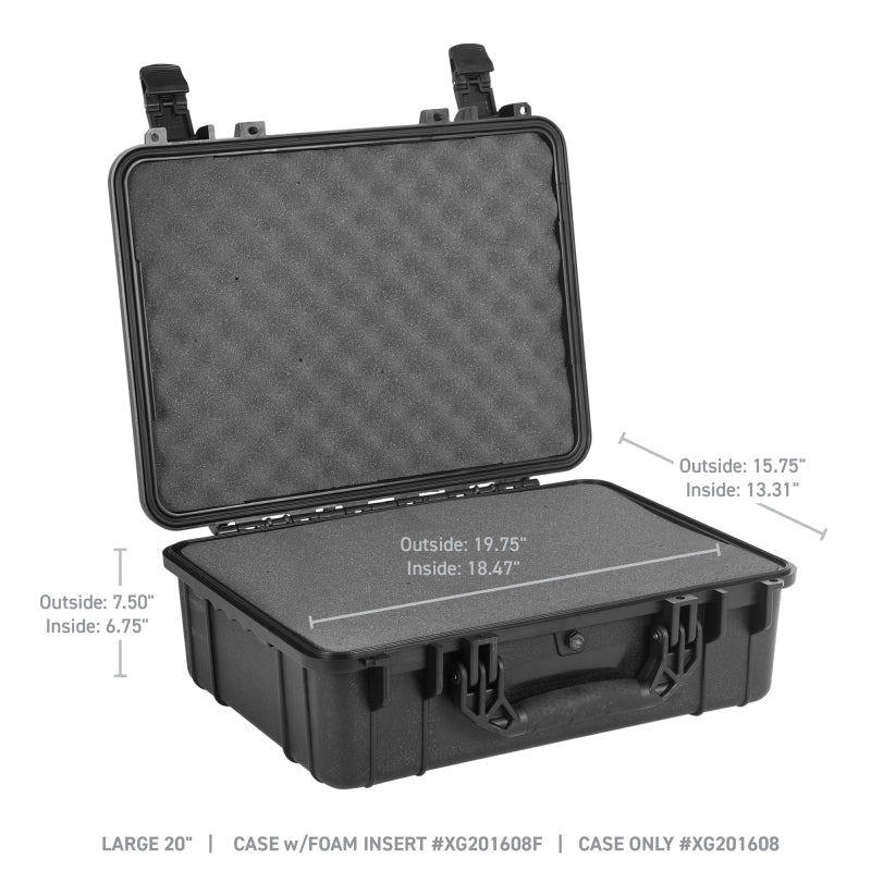 Load image into Gallery viewer, Go Rhino XVenture Gear Hard Case w/Foam - Large 20in. / Lockable / IP67 - Tex. Black