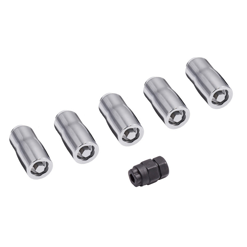 Load image into Gallery viewer, Rugged Ridge Wheel Lock Nut Set 5 Nuts w/Key Chrome M14-1.5