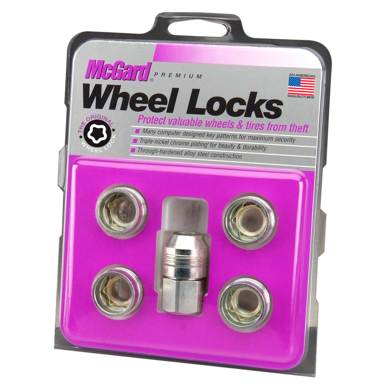 Load image into Gallery viewer, McGard Wheel Lock Nut Set - 5pk. (Under Hub Cap / Cone Seat) M14X.5 / 22mm Hex / .893in. L. - Silver