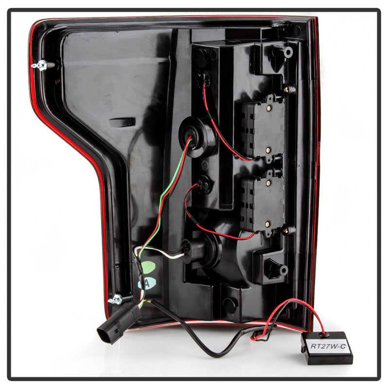 Load image into Gallery viewer, Spyder 18-19 Ford F-150 (w/o Blind Spot Sensor) LED Tail Lights - Red Clear (ALT-YD-FF15018-LED-RC)