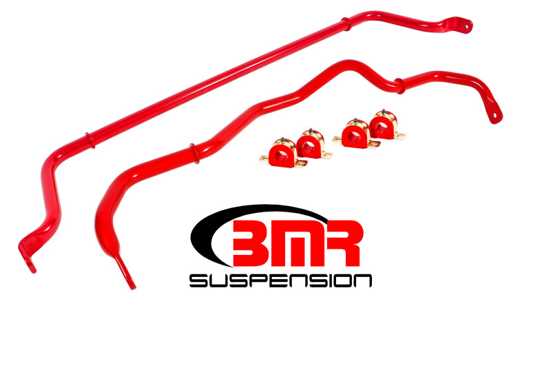 Load image into Gallery viewer, BMR 16-17 6th Gen Camaro Front & Rear Sway Bar Kit w/ Bushings - Red