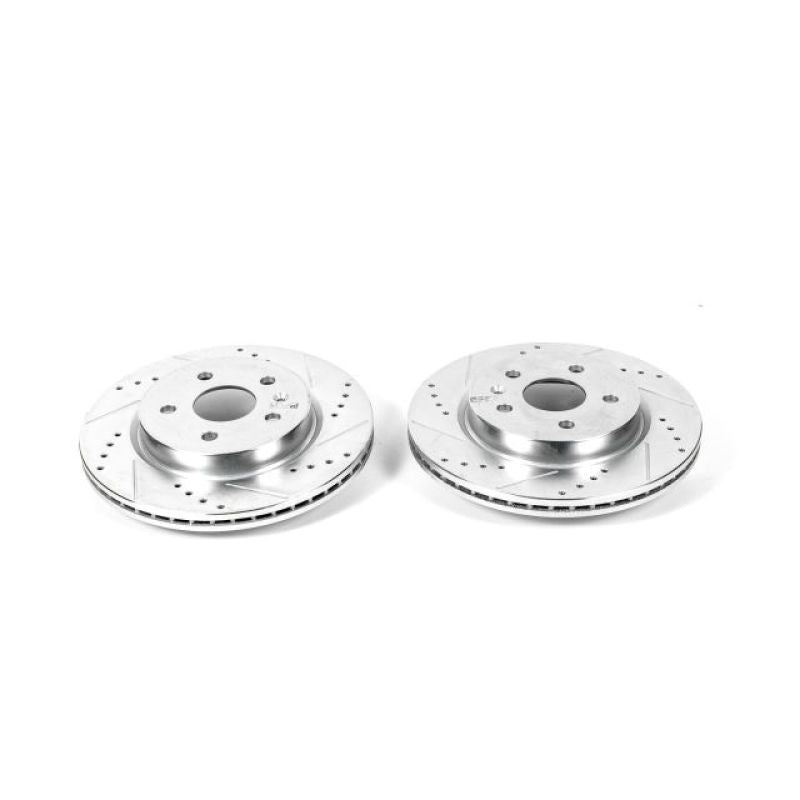 Load image into Gallery viewer, Power Stop 2010 Buick Allure Rear Evolution Drilled & Slotted Rotors - Pair