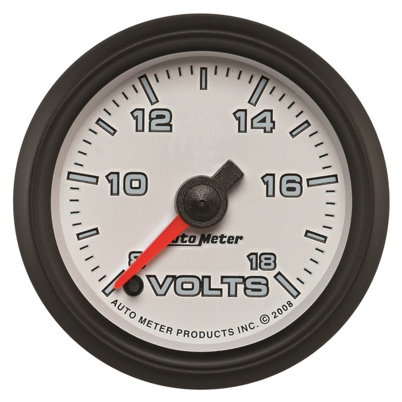 Load image into Gallery viewer, Autometer Pro-Cycle Gauge Voltmeter 2 1/16in 18V Digital Stepper Motor White
