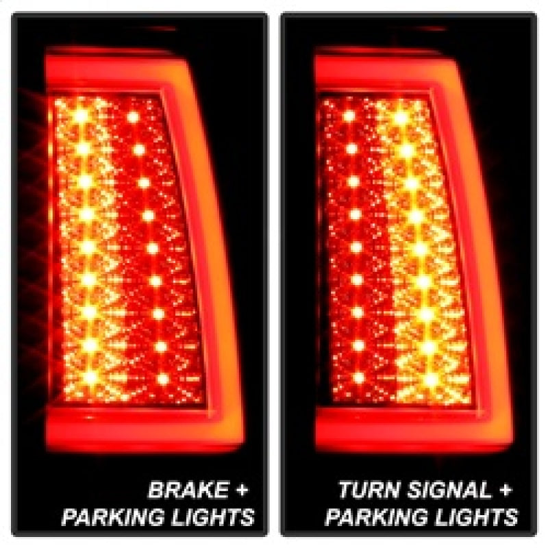 Load image into Gallery viewer, Spyder 03-06 Chevy Silverado (Does Not Fit Stepside) Version 2 LED Tail Lights - Black Smoke