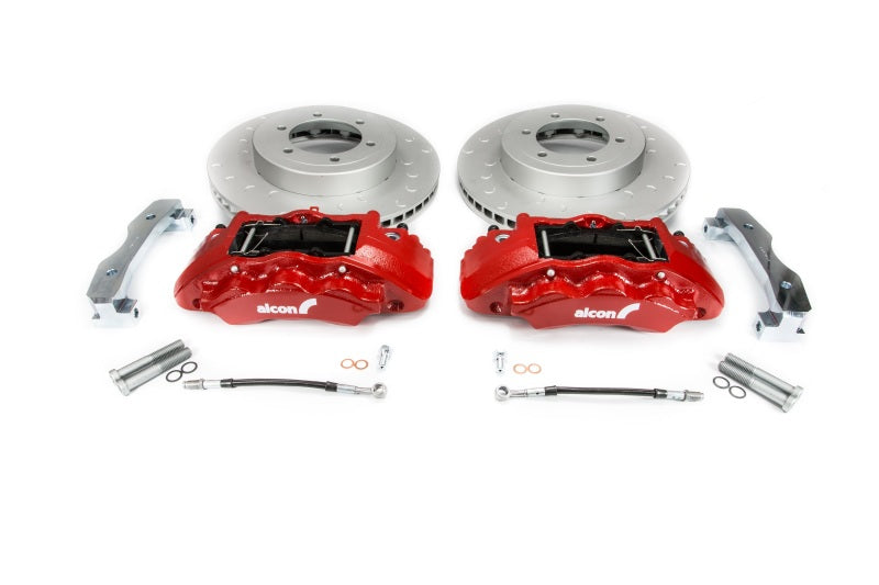 Load image into Gallery viewer, Alcon 2016+ Toyota Tacoma w/ 17in+ Wheels 352x30mm Rotors 6-Piston Calipers Front Brake Kit - Red