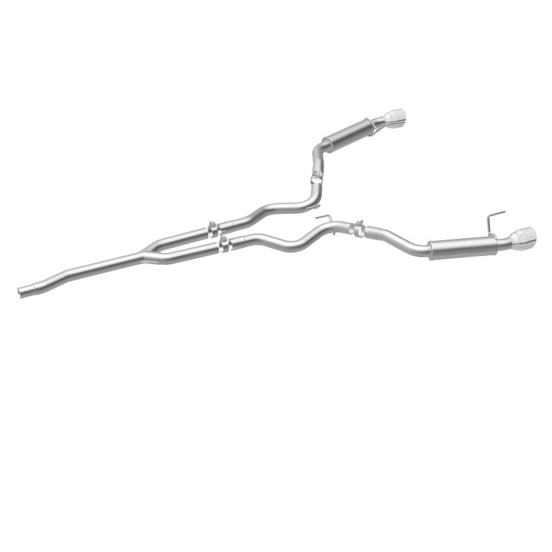 Load image into Gallery viewer, MagnaFlow Cat-Back 15-16 Ford Mustang 2.3L L4 Competition SS 3in Dual Split Rear 4.5in Black Tips