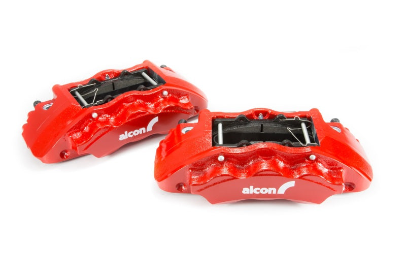 Load image into Gallery viewer, Alcon 2016+ Toyota Tacoma w/ 17in+ Wheels 352x30mm Rotors 6-Piston Calipers Front Brake Kit - Red