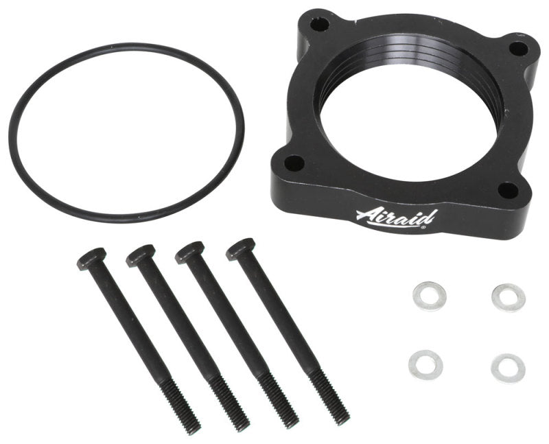 Load image into Gallery viewer, Airaid 04-13 Nissan Titan / Armada 5.6L 04-10 Infiniti QX-56 5.6L PowerAid TB Spacer- Black
