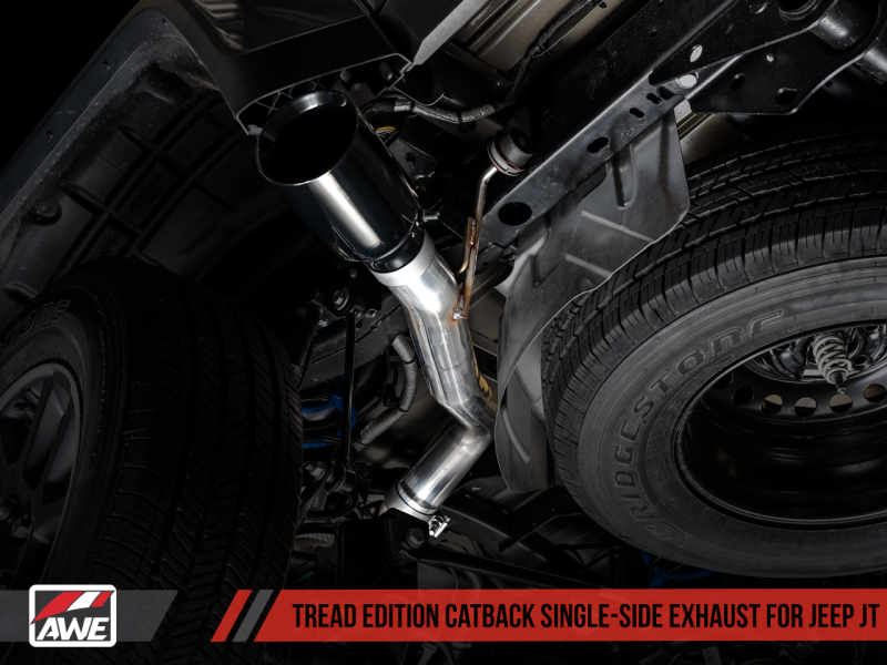 Load image into Gallery viewer, AWE Tuning 2020+ Jeep Gladiator 3.6L Trail-to-Tread (Dual Exhaust) Conversion Kit w/Diamond Blk Tips