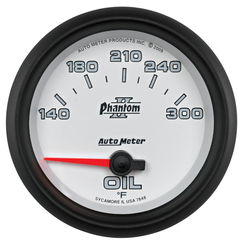 Load image into Gallery viewer, Autometer Phantom II 2 5/8in 140-300 Degree F Short Sweep Electronic Oil Temperature Gauge