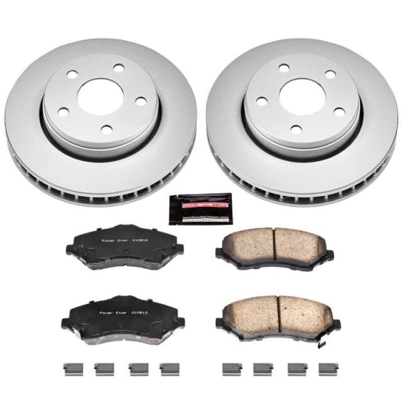 Load image into Gallery viewer, Power Stop 07-17 Jeep Wrangler Front Z17 Evolution Geomet Coated Brake Kit