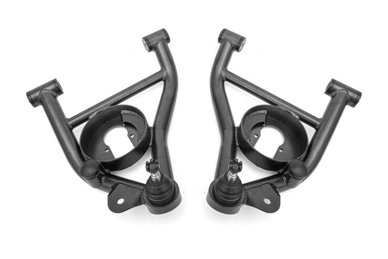 Load image into Gallery viewer, BMR 82-92 F-Body A-arms Lower DOM, Non-adj Delrin Bushings Spring Pocket - Black Hammertone