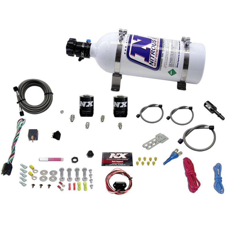 Load image into Gallery viewer, Nitrous Express Dodge Hemi/SRT8 Single Nozzle Fly By Wire Nitrous Kit (35-150HP) w/5lb Bottle