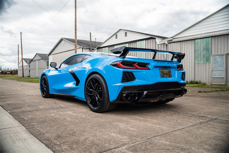 Load image into Gallery viewer, Corsa 2020-2025 Chevrolet Corvette C8 RWD 3in Track Cat-Back Delete Exhaust w/4.5in CF Black PVDTips