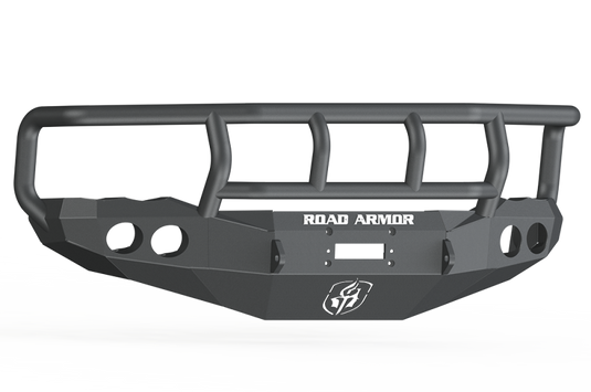 Road Armor 02-05 Dodge 1500 Stealth Front Winch Bumper w/Titan II Guard - Tex Blk