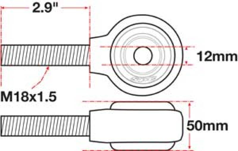Load image into Gallery viewer, SPC Performance xAxis Rod End Ball Joint