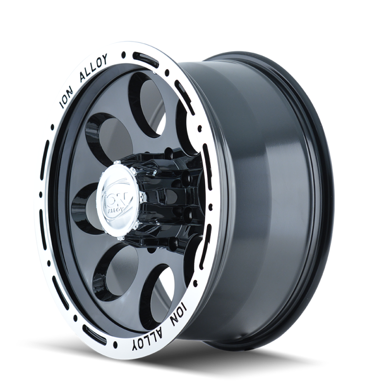 Load image into Gallery viewer, ION Type 174 16x8 / 5x139.7 BP / -5mm Offset / 108mm Hub Black/Machined Wheel
