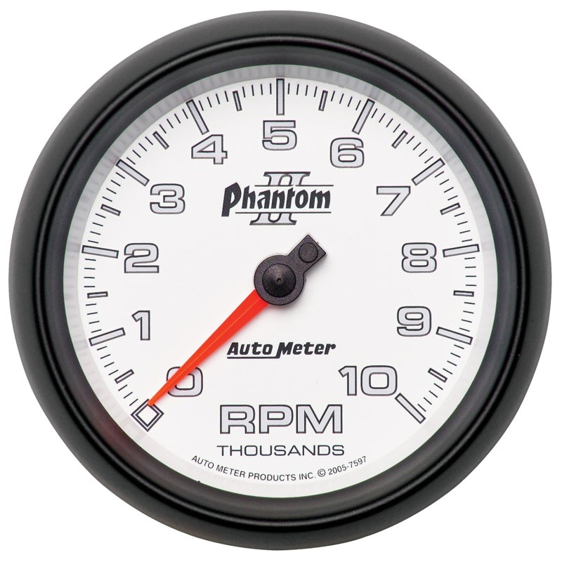 Load image into Gallery viewer, Autometer Phantom II 3-3/8in 10000 RPM In-Dash Tachometer