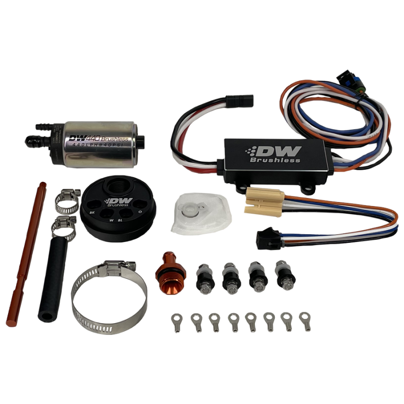 Load image into Gallery viewer, DeatschWerks 3.5L Module Surge Tank In-Tank Pump Adapter w/ DW440 Brushless & Controller 440lph Pump