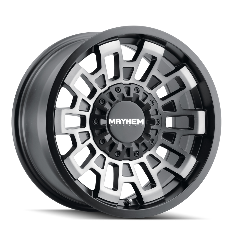 Load image into Gallery viewer, Mayhem 8113 Cortex 17x9 / 5x127 BP / -12mm Offset / 87.1mm Hub Matte Black w/ Dark Tint Wheel