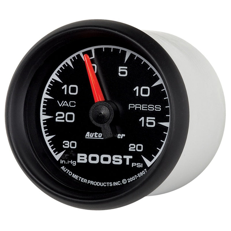 Load image into Gallery viewer, Autometer ES 52.4mm 30 In. HG/20 PSI Vacuum/Boost Gauge