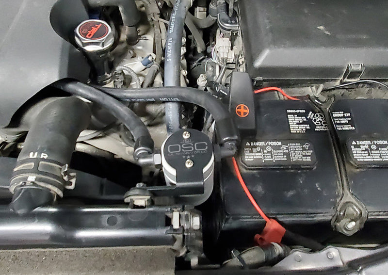 Load image into Gallery viewer, J&L 07-21 Toyota Tundra 5.7L Driver Side Oil Separator 3.0 - Clear Anodized