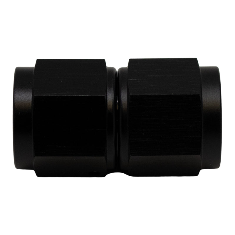 Load image into Gallery viewer, DeatschWerks 8AN Flare Female Swivel to 8AN Flare Female Swivel - Anodized Matte Black