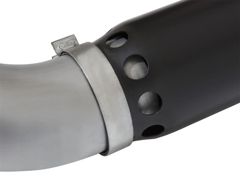 Load image into Gallery viewer, aFe LARGE BORE HD 5in DPF-Back SS Exhaust w/ Black Tip 2016 Nissan Titan 5.0L V8 (td) CC SB