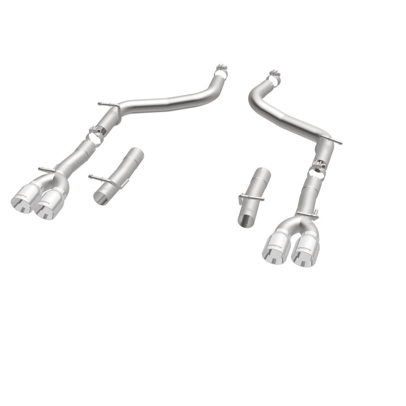 Load image into Gallery viewer, MagnaFlow Axle-Back, SS, 2.5in, Quad Split Rear 3.5in Tip 2015 Dodge Challenger 3.6L V6