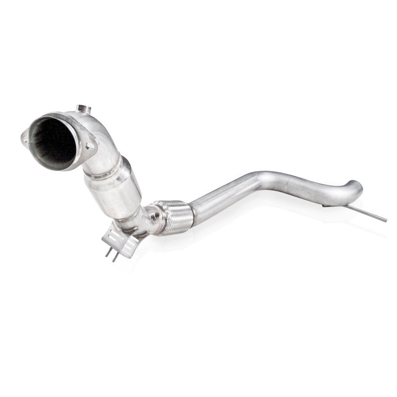 Load image into Gallery viewer, Stainless Works 2015-16 Mustang Downpipe 3in High-Flow Cats Performance Connection