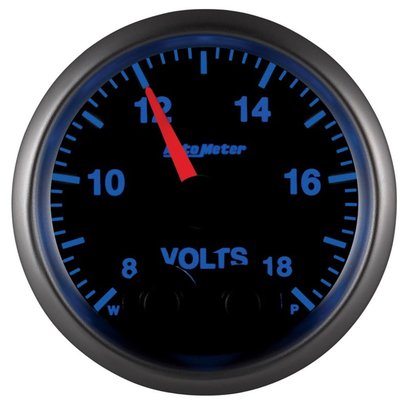 Load image into Gallery viewer, Autometer Elite 52.4mm Peak & Warn w/ Electronic Control 8-18 Volt Voltmeter