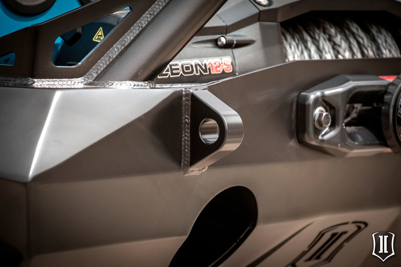 Load image into Gallery viewer, ICON 07-18 Jeep Wrangler JK Pro Series Front Bumper Rec Winch Mount w/Bar/Tabs