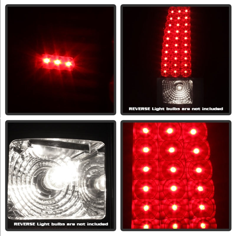 Load image into Gallery viewer, xTune 03-06 Silverado 1500/2500 (Will Not Fit Stepside) LED Tail Lights Black ALT-ON-CS03-LED-BK