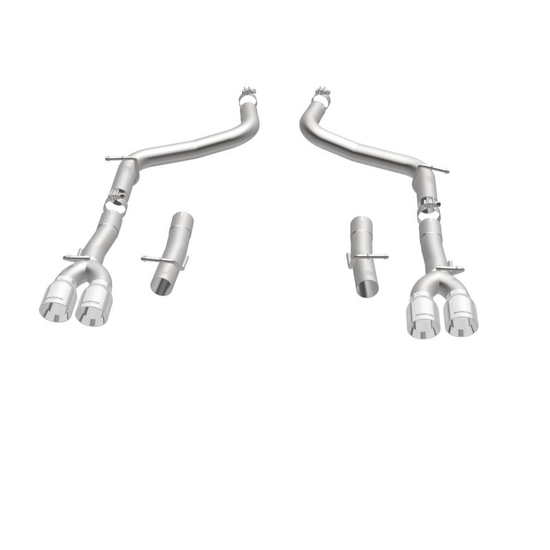 Load image into Gallery viewer, MagnaFlow Axle-Back, SS, 2.5in, Quad Split Rear 3.5in Tip 2015 Dodge Challenger 3.6L V6
