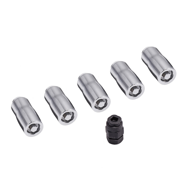 Load image into Gallery viewer, Rugged Ridge Wheel Lock Nut Set 5 Nuts w/Key Chrome M14-1.5
